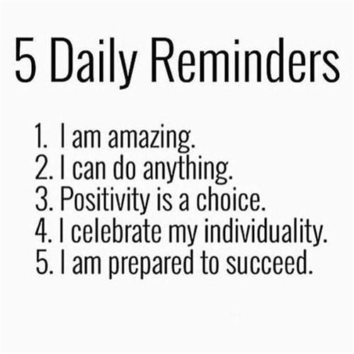 5 Daily Reminders 
